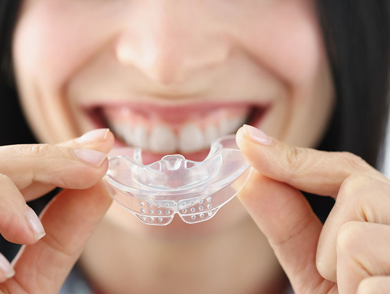 protection of smile while sleep